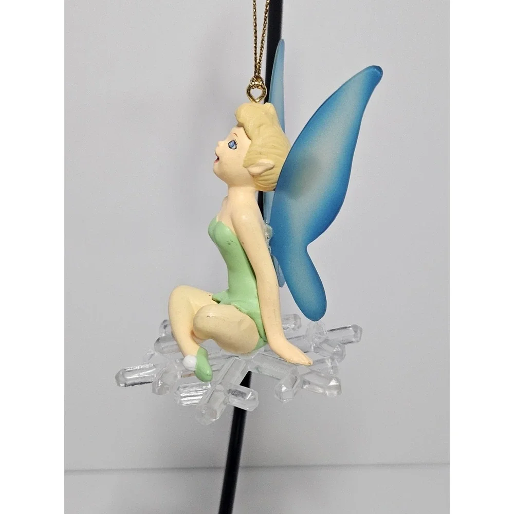 Vintage 1988 Grolier Disney Tinker Bell Snowflake Christmas Ornament Peter Pan